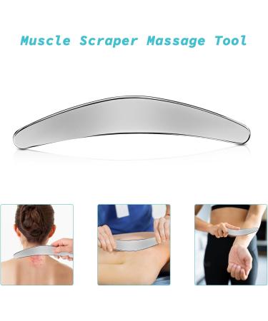 Premium Stainless Steel Gua Sha Tool for Lymphatic Drainage & Full Body Massage - Pain Relief & Cellulite Treatment | D+Y - Buy Online on GoSupps.com