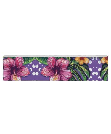 Resistance Bands Exercise Bands Tropical Floral Pattern Printed Elastic Band Leg Bands Resistance Fitness Bands Fabric Resistance Bands