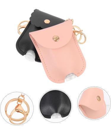 Minkissy 10 STK PU Leather Key Holder & Liquid Soap Cosmetic Travel Bottles - Reusable Flip-Cap Containers | International Shipping - Buy Online on GoSupps.com