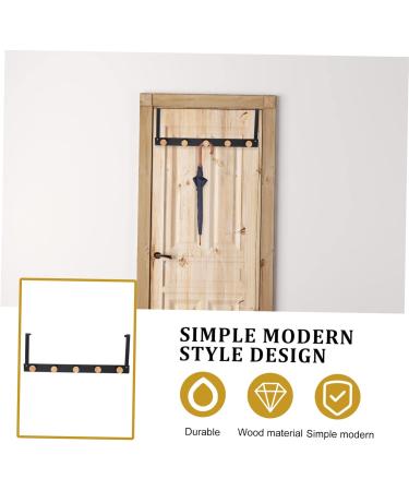GRIRIW Cloth Hooks Towel Multi-Functional The Punch Clothing Punch- for Door Organizer Over Back Hanging Rear 50X8cm Black - Buy Online on GoSupps.com