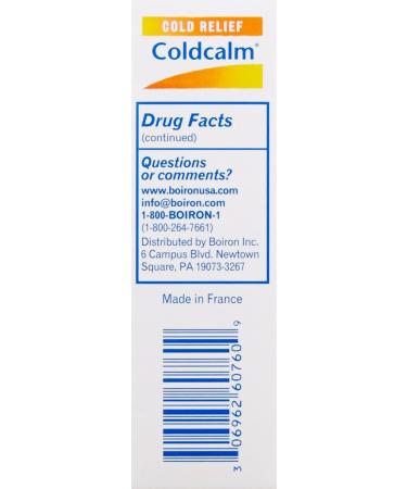 Boiron Coldcalm Cold Relief 60 Tablets (Pack of 3) - Fast-Acting Relief for Cold Symptoms - Buy Online on GoSupps.com