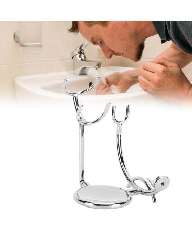 ZLXHDL Razor Stand - Premium Manual Shaving Brush & Soap Dish Holder - Durable Electroplated Metal for Perfect Grooming - Buy Online on GoSupps.com