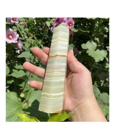 Collection Natural Afghan Jade Energy Obelisk Energy Healing Furniture Decoration (Size : 600-650g)