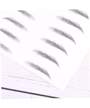 NOLITOY 2 Pairs Hair- Eyebrows Authentic Eyebrows Artificial Eyebrow Patch Eyebrow Stickers Disposable 3d 21.00X15.00X0.01CM Black - Buy Online on GoSupps.com