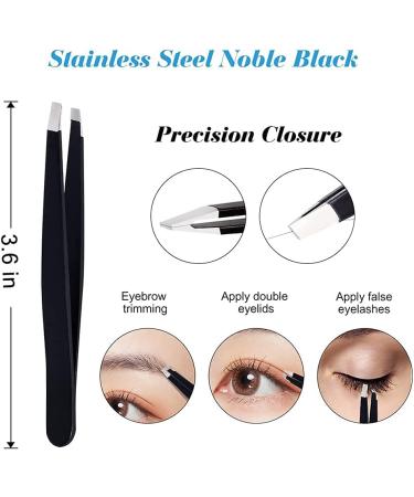 CHEN 3-in-1 Eyebrow Scissors Kit - Multifunctional Exfoliating Beauty Tool for Women - Includes Trimmer, Tweezers, and Facial Razor (Black) - Buy Online on GoSupps.com