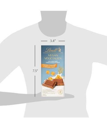 Lindt Vegan Salted Caramel Chocolate Bar 100 Grams Salted Caramel Full Size - Buy Online on GoSupps.com