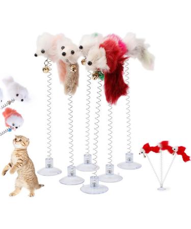 BestMall Cat Ball Feather Wand Toys With Strong Suction Cups Window Kitten Cute for Interactive Kitten Funny Teaser Wand Indoor Kitty Stick Toy Pet Activity Chaser Toy for Playing Training Exercise #5 - Buy Online on GoSupps.com