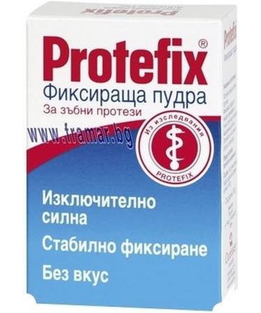 PROTEFIX Self-Adhesive Powder for Dentures - 20g Extra Strong Fixation | International Shipping Available - Buy Online on GoSupps.com