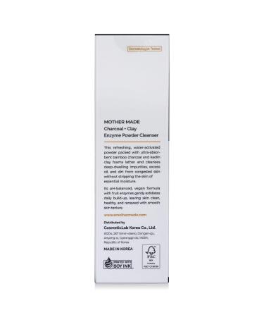 Charcoal Clay Enzyme Powder Vegan Facial Cleanser - Salicylic Acid & Vitamin C Exfoliating Face Scrub (Pack of 2) | Pore Cleansing Hydrating 2.47 oz - Buy Online on GoSupps.com