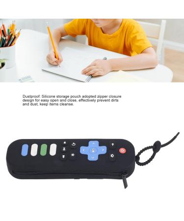 Buy Multifunctional Baby Bite Ring - Soft Silicone Pocket for Home Learning & Travel | Large Capacity & Dustproof (Black) - Buy Online on GoSupps.com