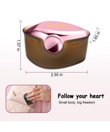 Rose Gold AirWos Foundation Makeup Brush - Kabuki Hexagon Blush Brush for Liquid & Powder Cosmetics with Storage Case - Buy Online on GoSupps.com