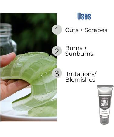 ibodycare Super Silver Gel 4 oz - Colloidal Silver for Cuts, Burns, Rashes, Scars, Infection Care - Buy Online on GoSupps.com