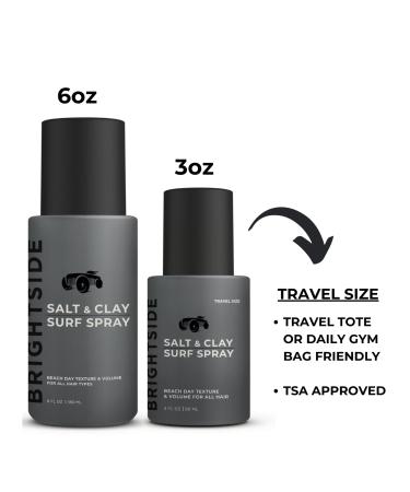 Salt & Clay Surf Spray - Hair Texturizing & Volumizing Spray - Salt & Clay Silica Witch Hazel & Green Tea Blend - Beach Style Hair - For All Hair Types - Natural Ingredients (6oz) 6 Ounce - Buy Online on GoSupps.com