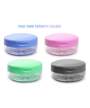 Leak Proof Dental Retainer Case - Denture Cleaning Bath - Travel Friendly - Blue - Buy Online on GoSupps.com