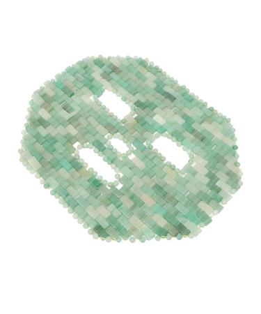 Jadestone Face Eye Mask - Spa Quality Facial Cover & Massage for Dark Circles - Fuchsite Quartzite - Buy Online on GoSupps.com