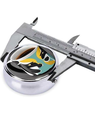 Buy Portable 3 Compartment Round Pill Box Organizer - Travel-Friendly Mug Coffee Round Pill Box for International Shipping - Buy Online on GoSupps.com