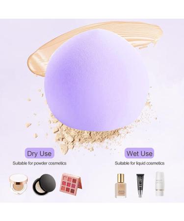 DOKLY Makeup Sponge Set 4 PCS Beauty Blender Sponge Makeup Foundation Sponge Ultra Soft Flawless for Liquid Creams and Powders (Purple) - Buy Online on GoSupps.com