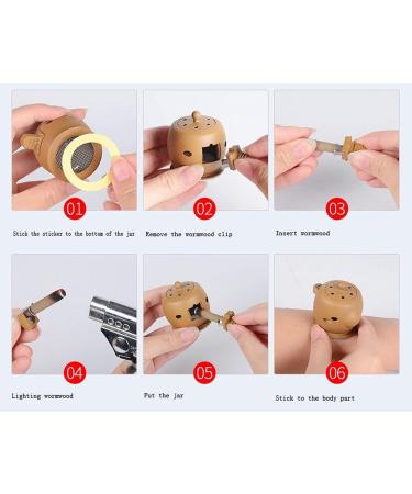 8 Pcs/Batch of Health Care Physiotherapy Moxibustion Pot Chinese Traditional Physiotherapy Cupping Mini Moxibustion Pot - Buy Online on GoSupps.com