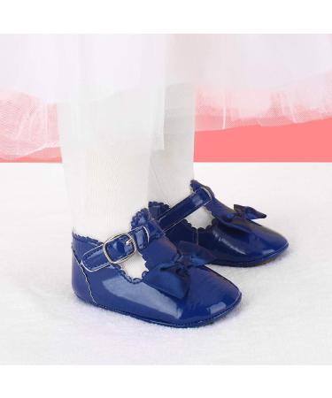 LACOFIA Baby Girls Anti-Slip Mary Jane First Walking Shoes - Infant Princess Party Prewalkers (6-12 Months) - D Blue - Buy Online on GoSupps.com