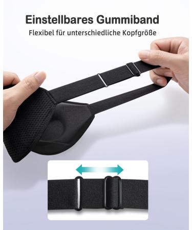Shop Onaez 3D Mesh Sleep Mask - Breathable Comfort Eye Mask for Men & Women | Blackout Sleeping Glasses for Travel & Yoga - Buy Online on GoSupps.com