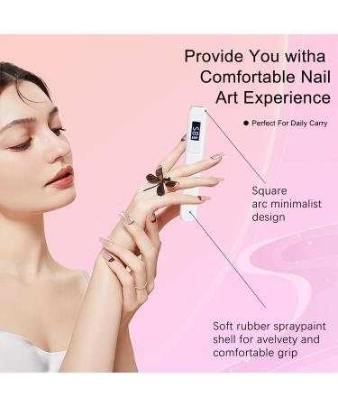 Mini UV Lamps for Gel Nails Handheld UV Nail Lamp Rechargeable USB Nail Dryer Light with LED Screen and 60s 120s Timer Portable Led Nail Flashlight - Buy Online on GoSupps.com
