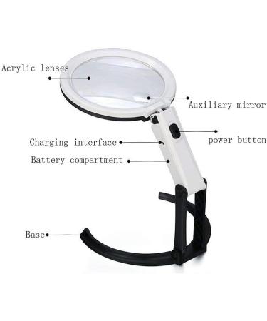 Portable Magnifiers Desktop Main Mirror 10X Auxiliary Mirror 30X in The Desktop Bracket to Maintain Handheld Light Extension Lens Desktop Full of Stars - Buy Online on GoSupps.com