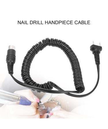 Replacement Power Cable for Nail Drill - Silicone & Alloy Mesh 3-Pin Connector | International Shipping Available - Buy Online on GoSupps.com