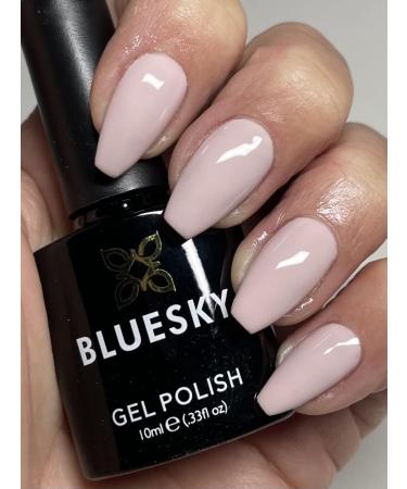 BLUESKY Gel Nail Polish Nude Blush Pink Pure & Perfect SPRING SUMMER 2023 SS2301 UV LED Soak Off 10ml (Requires Curing Under UV LED Lamp) From The Speak Your Truth In Spring Collection - Buy Online on GoSupps.com