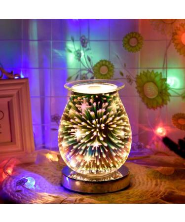 Yule Essential Oil Diffuser - 3D Glass Star Electric Wax Melter Night Light | Touch Control Aroma Lamp for Bedroom & Office (US Plug) | Decorative Fragrance Diffuser in Assorted Colors - Buy Online on GoSupps.com