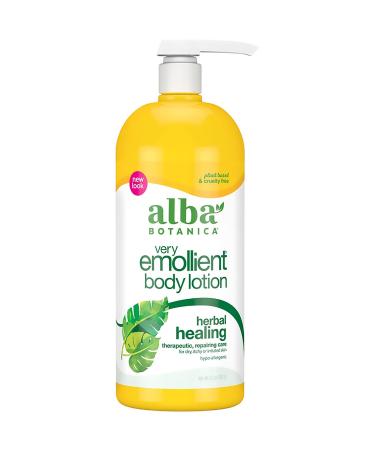 Alba Botanica Very Emollient Body Lotion Herbal Healing 32 oz (907 g)