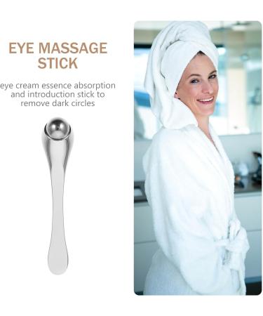 Masseur Yeux Anti- ge Argent Portable B tonnet de Massage Doux pour R duire Rides et Gonflements Applicateur de Cr me Yeux Outil de Soins Oculaires pour Usage Quotidien - Buy Online on GoSupps.com