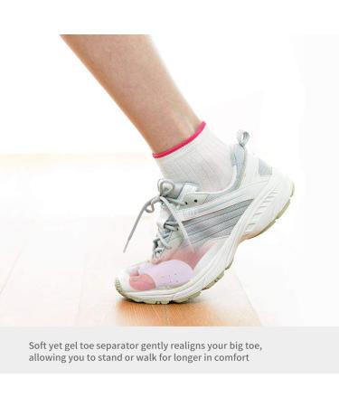 Hallux Valgus Rail & Nighttime Toe Straightener Brace - 6PC Soft Pain Relief Gel Toe Separators for Men & Women | Bunion Splint (S | 35-38.5) - International Shipping - Buy Online on GoSupps.com