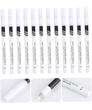 VINTORKY 24pcs Eyeliner Pencil Girl Eye Line Pencil Cosmetics Hair Braiding Sponge Woman Wooden Pole White - Buy Online on GoSupps.com