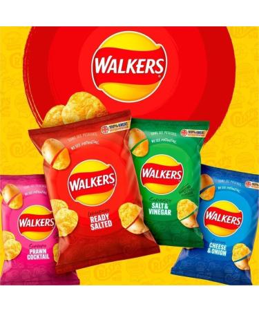 Walkers Variety Multipack Crisps Bundle 40X25G Multipack Of Walkers Classic And Meaty Variety Crisps Contains 7 Flavours - Buy Online on GoSupps.com