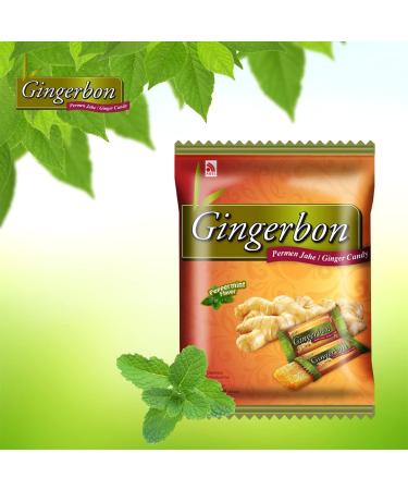Gingerbon Ginger Peppermint Bonbons - 125g Pack | Premium International Shipping - Buy Online on GoSupps.com