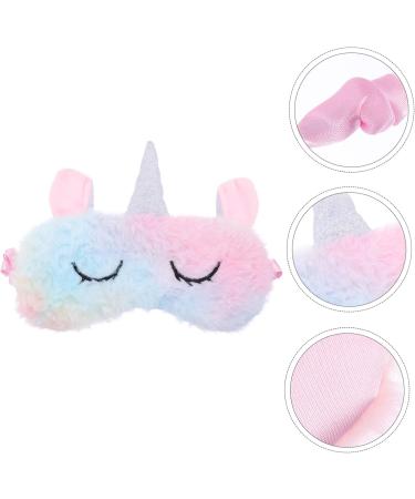 Unicorn Eye Patch Sleep Mask - Cute Light Blocking Eye Cover for Travel & Meditation | Plush Heart Design - Buy Online on GoSupps.com