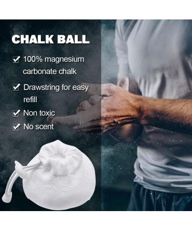 Refillable Hand Grip Chalk Bag - 56g White Chalk for Rock Climbing, Powerlifting & Gym Workouts | Easy Grip Pouch for Gymnastics & Bouldering - Buy Online on GoSupps.com