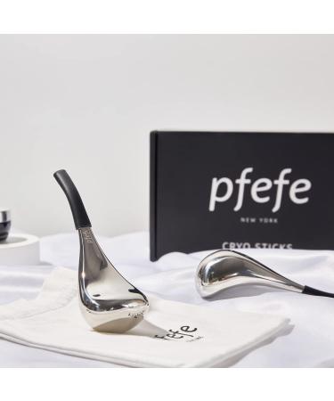 PFEFE Ice Globes Facial Skin Care Tools for Women - Stainless Steel Face Beauty Cryo Sticks for Girls - Esthetician Supplies Cooling Spa Globes with Storage Case - Buy Online on GoSupps.com
