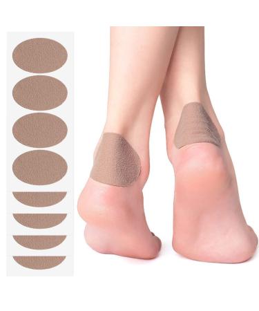 20 Pieces Oval Moleskin Pads Knit Mole Skin Patches Foot Care Tape for Chafing Blister Prevention Heel and Toe for Boots Hiking Reduce Friction Pain