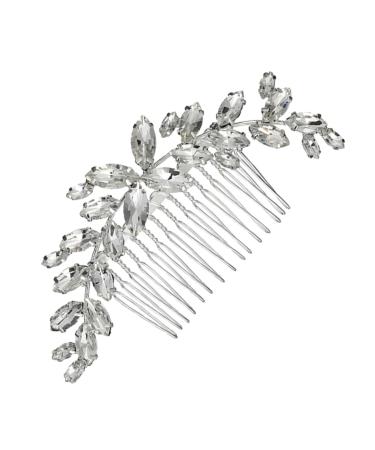 FRCOLOR Bride Hair Comb 1pc Bridal Comb Bridal Rhinestone Headwear Wedding Hair Clip Crystal Hair Side Comb Small Soap Tiara Handmade Headwear Decor Decorate Alloy Bride Manual