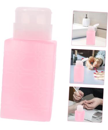 BIUDECO Nail Polish Remover Pump Nail Polish Remover Makeup Remover Container Makeup Remover Pump Bottle Push down Pump Bottle 6x5x13cm Pink - Buy Online on GoSupps.com