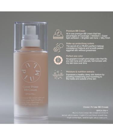 LU'PIUM Cover Prime BB Cream | Conceals Blemishes & Dark Circles | Natural Skin Tone | Lightweight Hydrating Formula | Silky Finish | 1.69 Fl Oz - Buy Online on GoSupps.com
