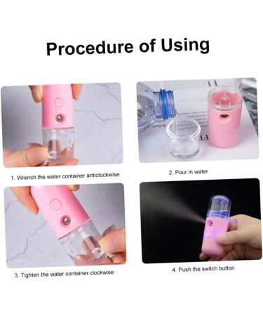 Beavorty Cleanser 2pcs Spray Hydrating Apparatus portable face steamer mini humidifier steamer for face Cool handheld 10.5x3.5cm Black - Buy Online on GoSupps.com