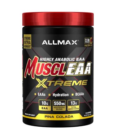 ALLMAX MUSCLEAA Xtreme Pina Colada - 532 g Powder - Provides EAAs BCAAs & Hydration - Up to 30 Servings
