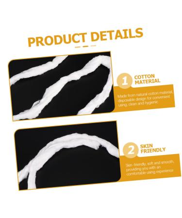 DOITOOL 2 Hairdressing Makeup Supplies - White Absorbent Cosmetic Pads for Professional Use | International Shipping Available - Buy Online on GoSupps.com