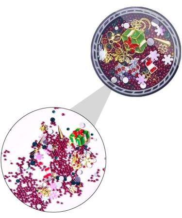 6 Boxes Christmas Nail Art Ornaments Metal Nail Studs Gem Nail Art Supplies 3d Diamonds Nail Art Christmas Nail Art Rhinestone Flower Nail Rhinestones Decorations Manicure - Buy Online on GoSupps.com