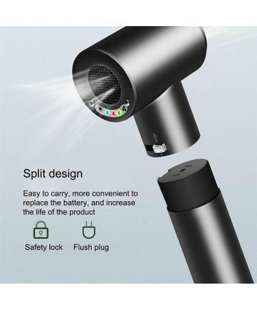 Cordless Hair Dryer W/12 Modes Hot/Cold Air 20000mAh Rechargeable Hair Dryer Portable Travel Blow Dryer Gifts for Women/Mom 400W - Buy Online on GoSupps.com