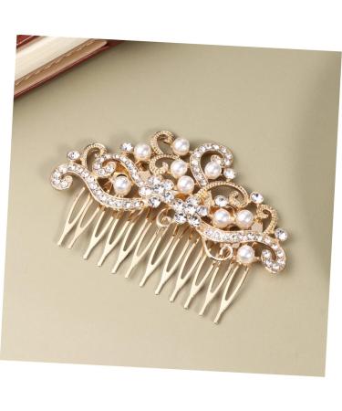 Amosfun Hair Accessories for Women Hair Pearls Bridal Antique Hair Comb Clips Wide Teeth Side Pins Bridal Hair Comb Fashion Headwear Costume Accessories Hair Ornament Flowers Headgear - Buy Online on GoSupps.com