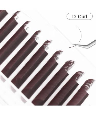 Buy Colored Eyelash Extensions 0.07mm D Curl - Mixed Tray 8-14mm | Classic & Volume Dark Brown & Burgundy Lash Supplies - Buy Online on GoSupps.com