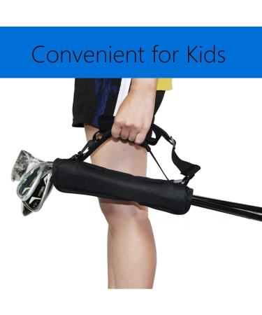 FINGER TEN Golf Club Bag Mini with Ball Pouch - Lightweight 2-Layer Design for Men, Women, and Kids - Ideal for Driving Range and Course Training - Black (1 Pack) - Buy Online on GoSupps.com